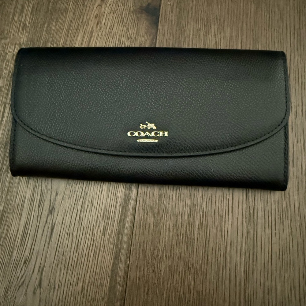 Coach Crossgrain Leather Pop Slim Envelope Wallet